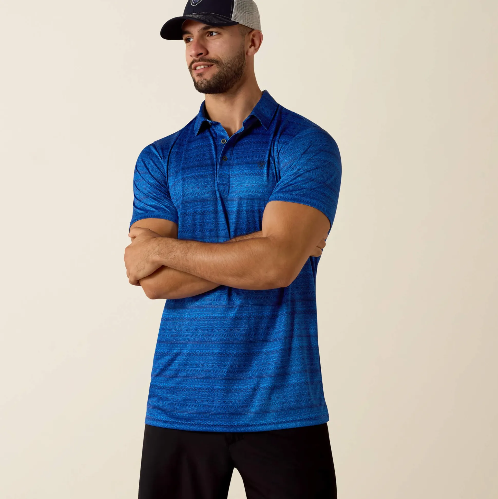 All Over Print Fitted Polo