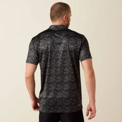 All Over Print Fitted Polo