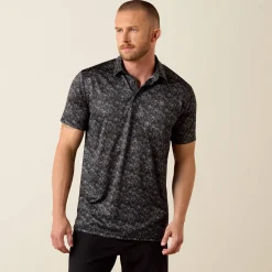 All Over Print Fitted Polo