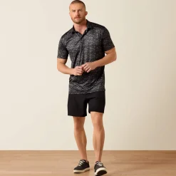 All Over Print Fitted Polo