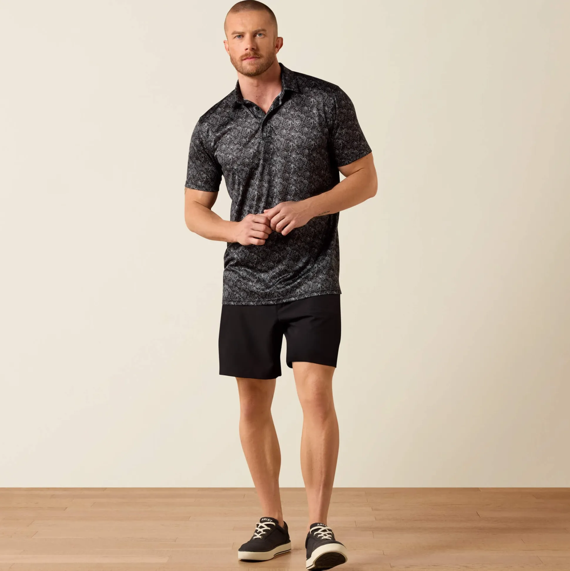 All Over Print Fitted Polo