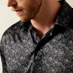 All Over Print Fitted Polo