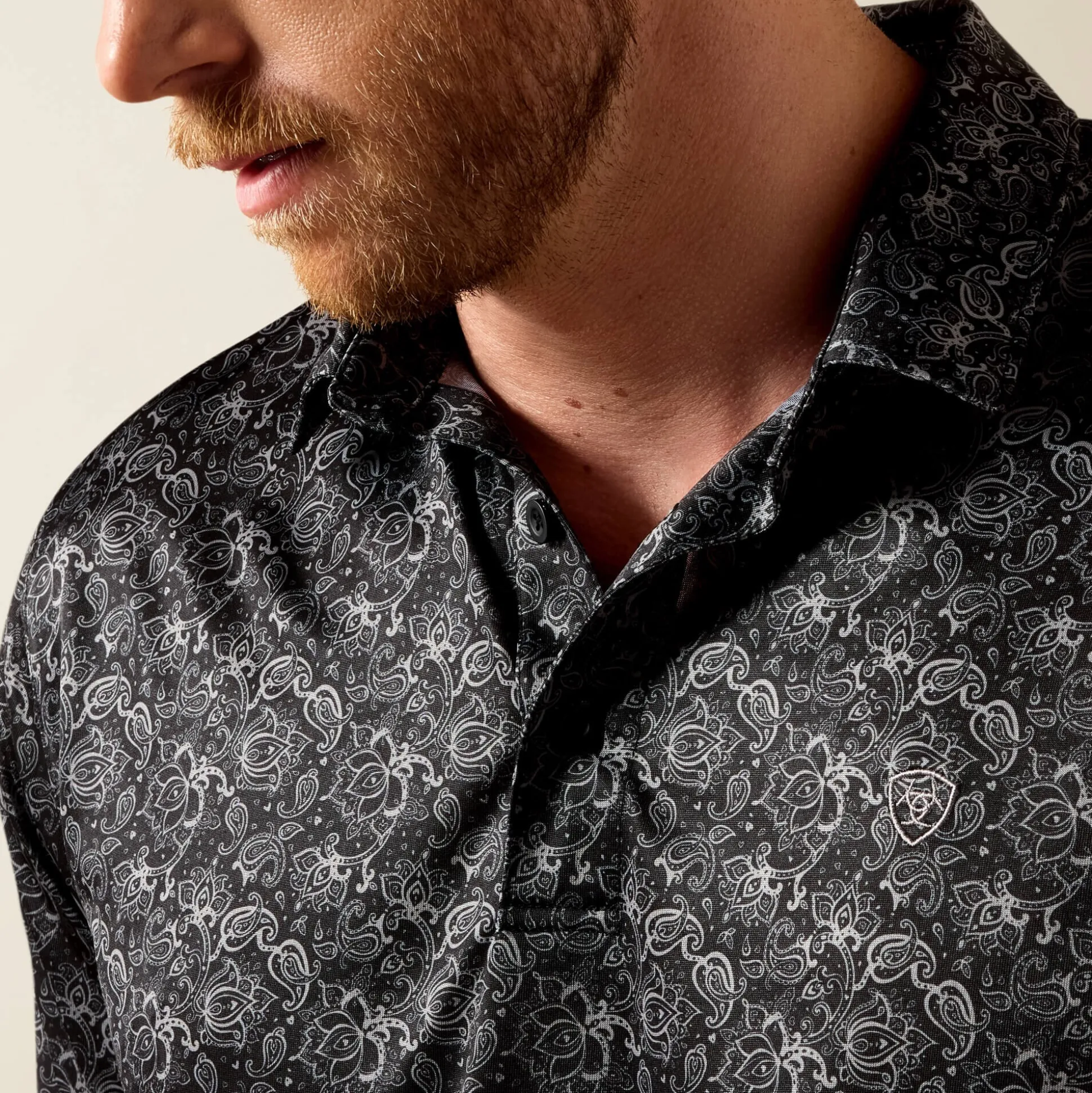 All Over Print Fitted Polo