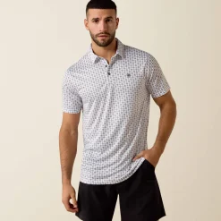 All Over Print Fitted Polo