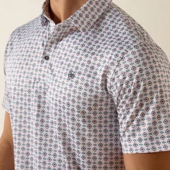 All Over Print Fitted Polo