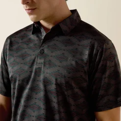All Over Print Heathered Classic Fit Polo