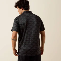 All Over Print Heathered Classic Fit Polo