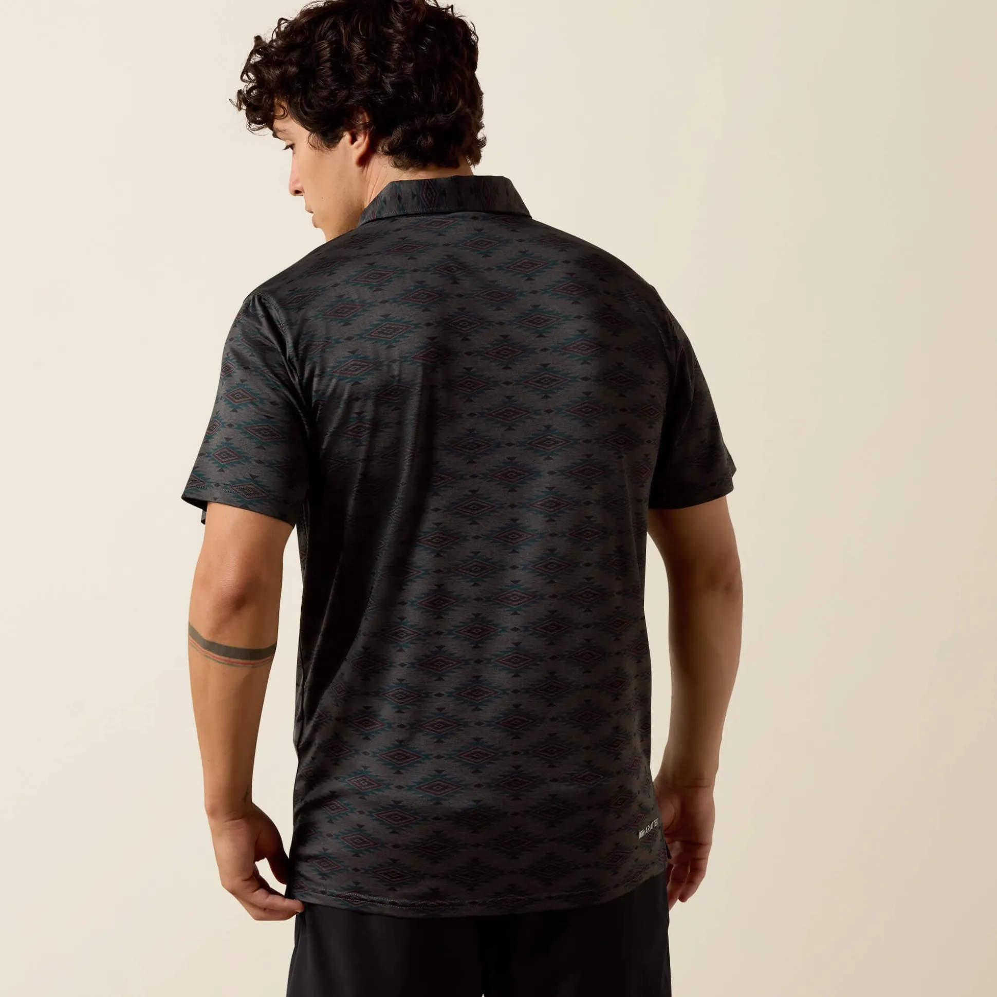 All Over Print Heathered Classic Fit Polo