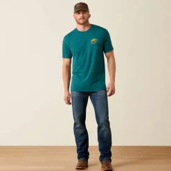 Ariat Bison Wander Flag Classic Fit T-Shirt