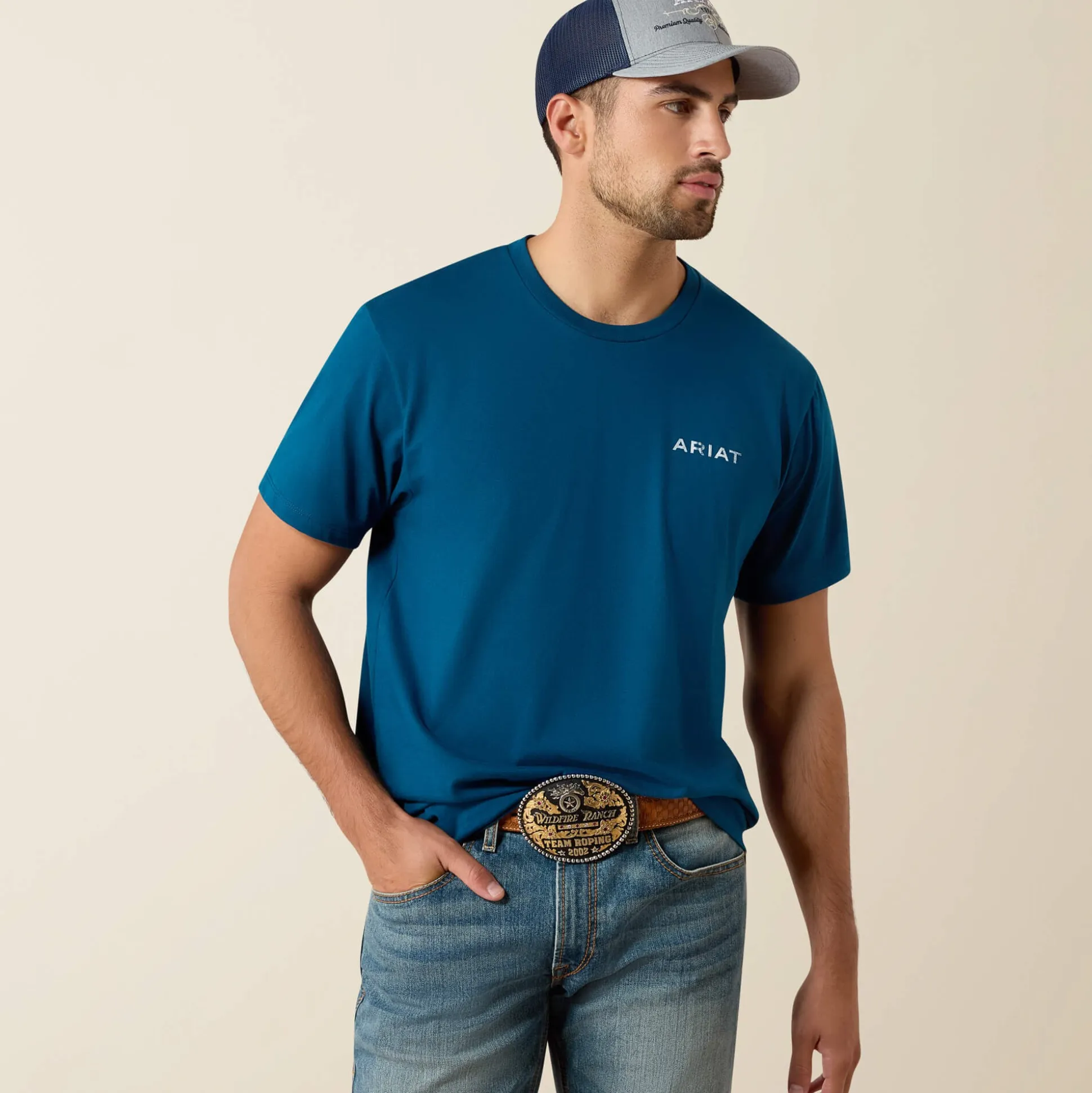 Ariat Liquid Stamp Flag Classic Fit T-Shirt