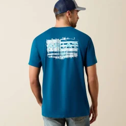 Ariat Liquid Stamp Flag Classic Fit T-Shirt