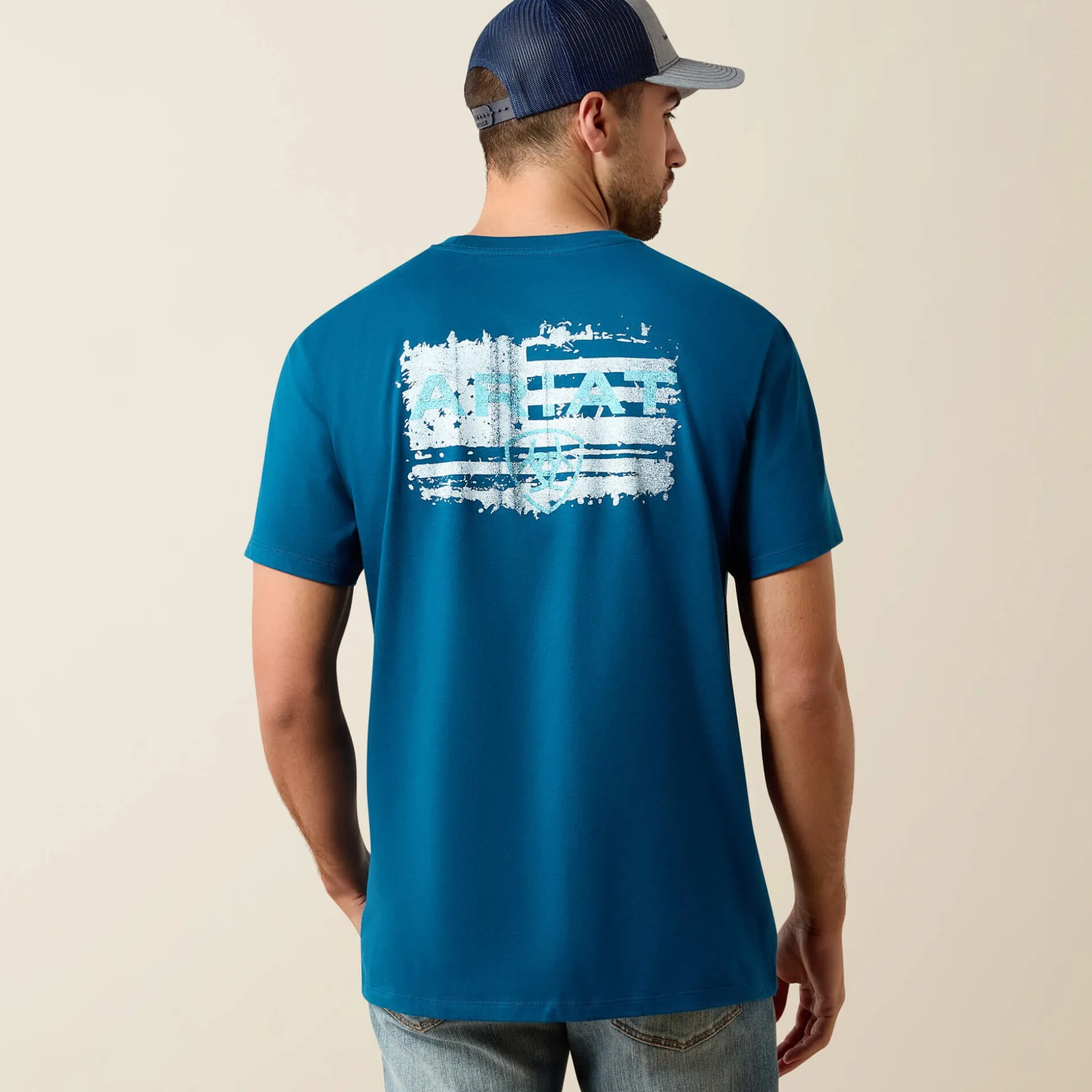 Ariat Liquid Stamp Flag Classic Fit T-Shirt