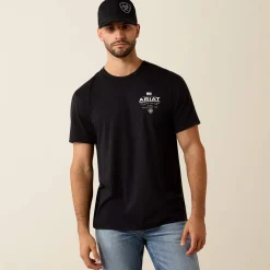 Ariat Lockup Flag Painted T-Shirt