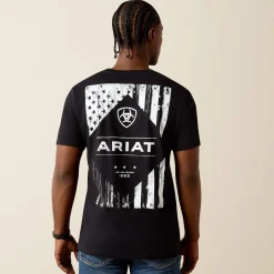 Ariat Wooden Diamond Flag Classic Fit T-Shirt