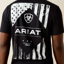 Ariat Wooden Diamond Flag Classic Fit T-Shirt