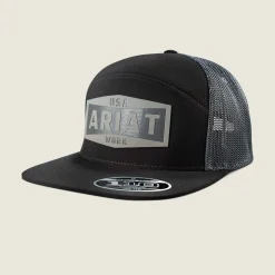 Ariat Work Leather Badge Snapback Cap