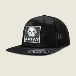 Ariat Work Skull Bolt Patch Cap