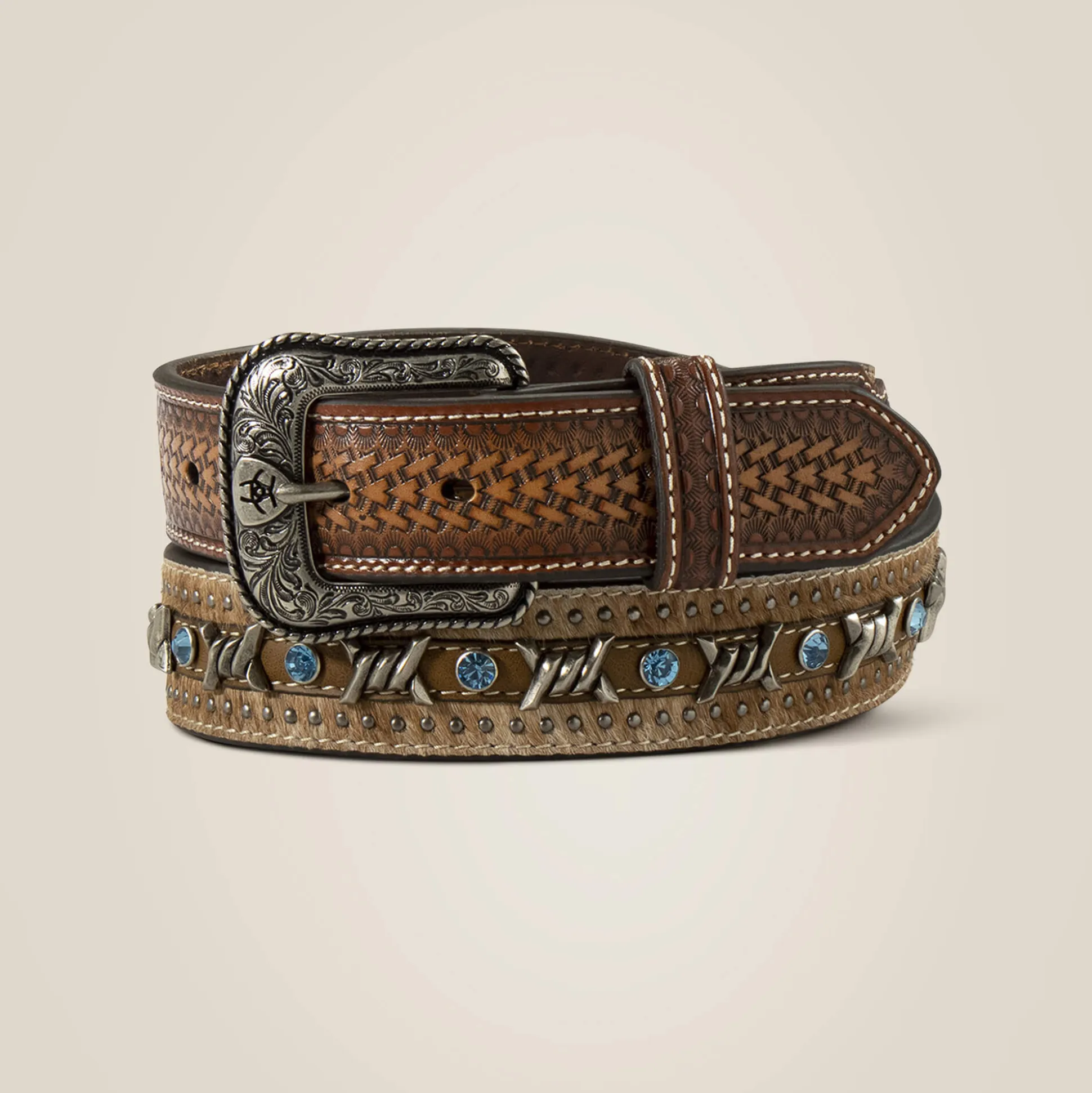 Barbed wire belt