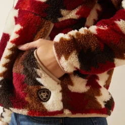 Berber Snap Front Sweatshirt