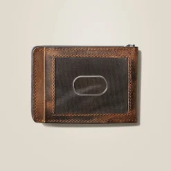 Bifold Slim Wallet Patriot Flag Embroidery