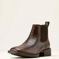 Booker Chelsea Wide Square Toe Western Boot