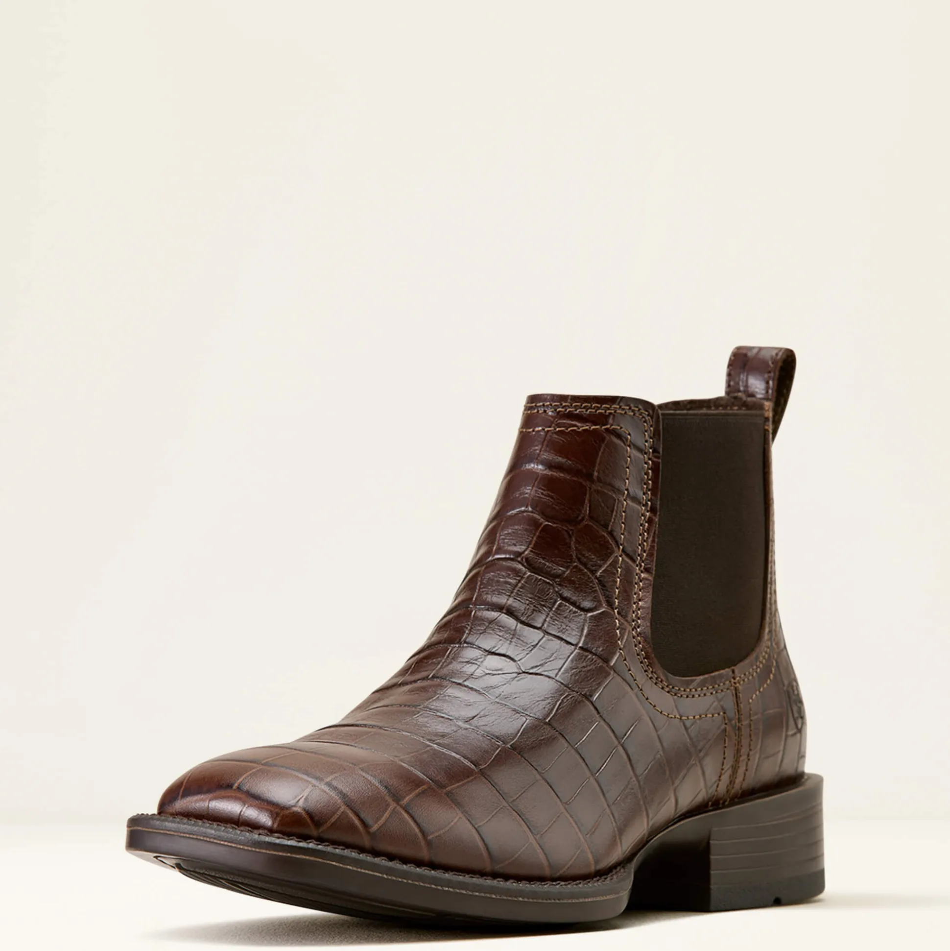 Booker Chelsea Wide Square Toe Western Boot