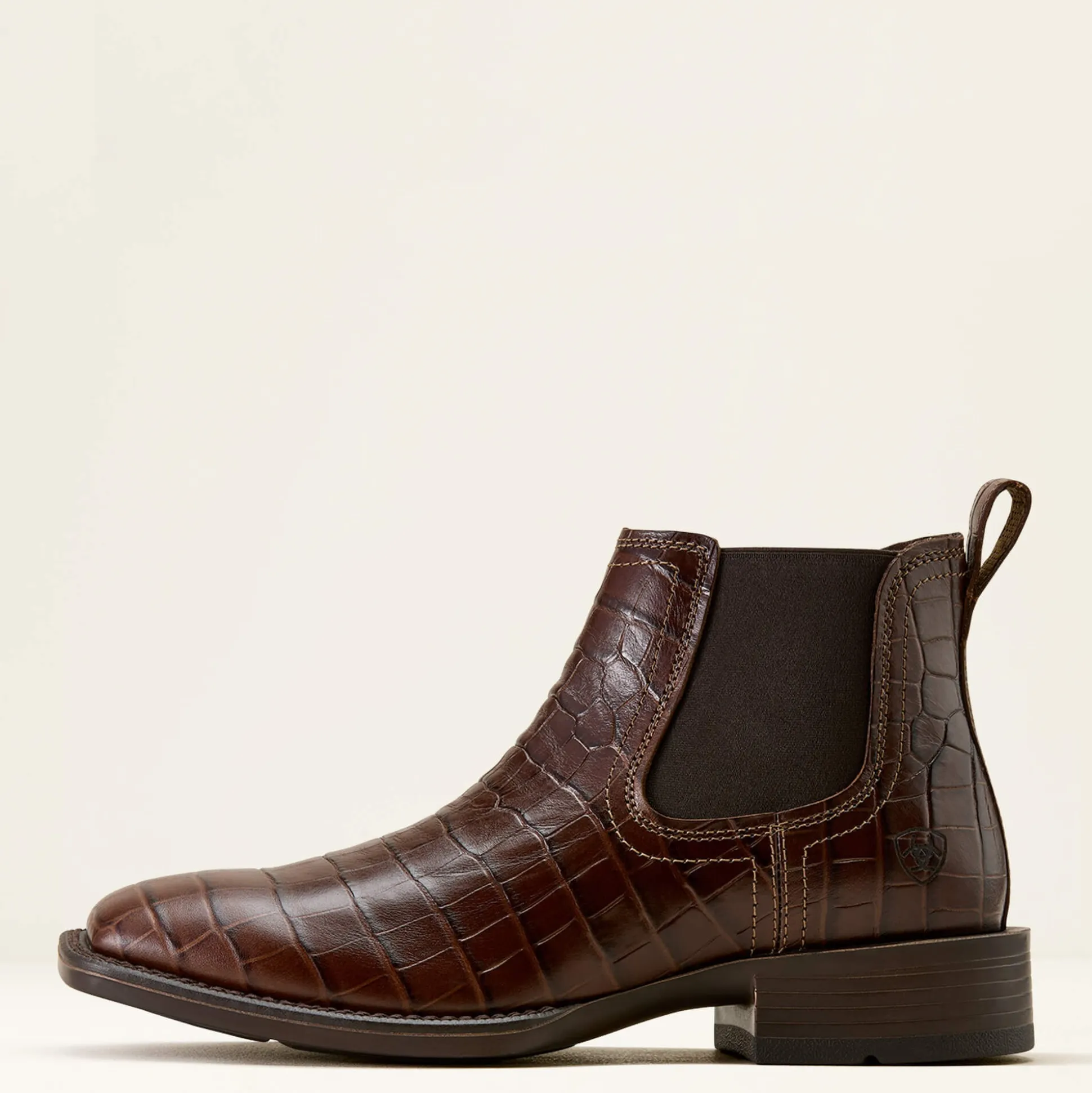 Booker Chelsea Wide Square Toe Western Boot