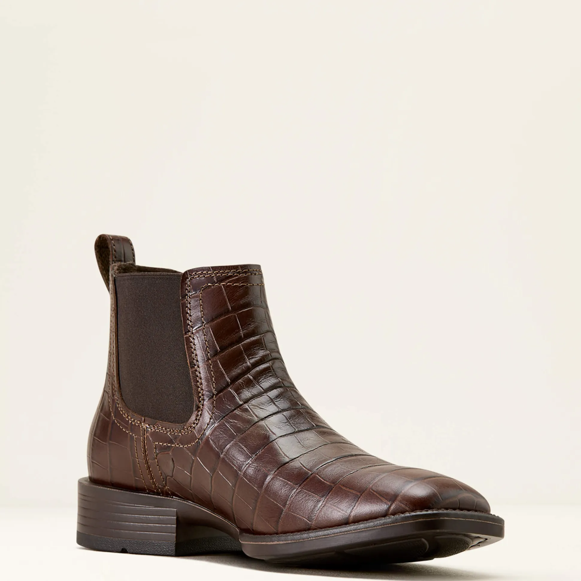 Booker Chelsea Wide Square Toe Western Boot