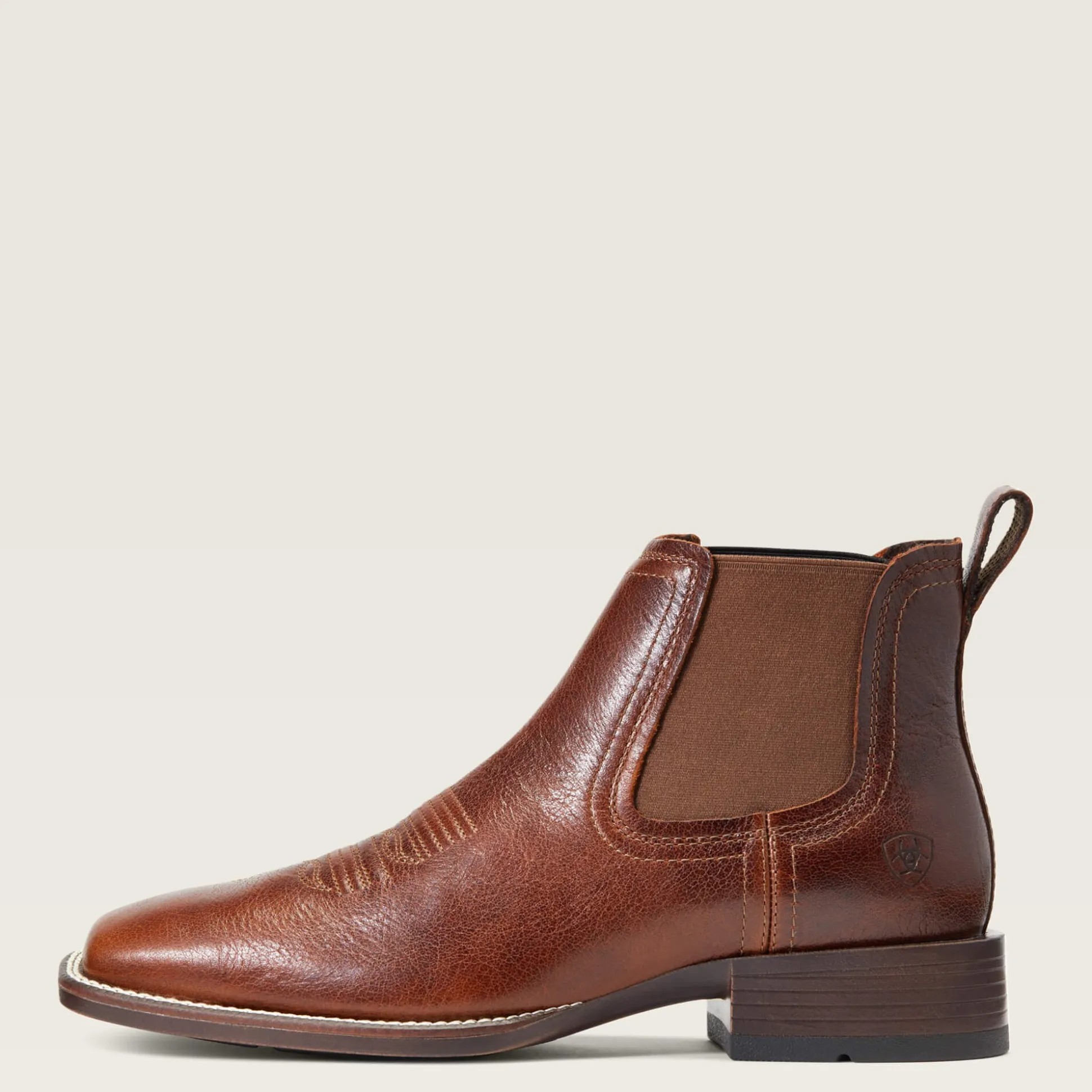 Booker Chelsea Wide Square Toe Western Boot