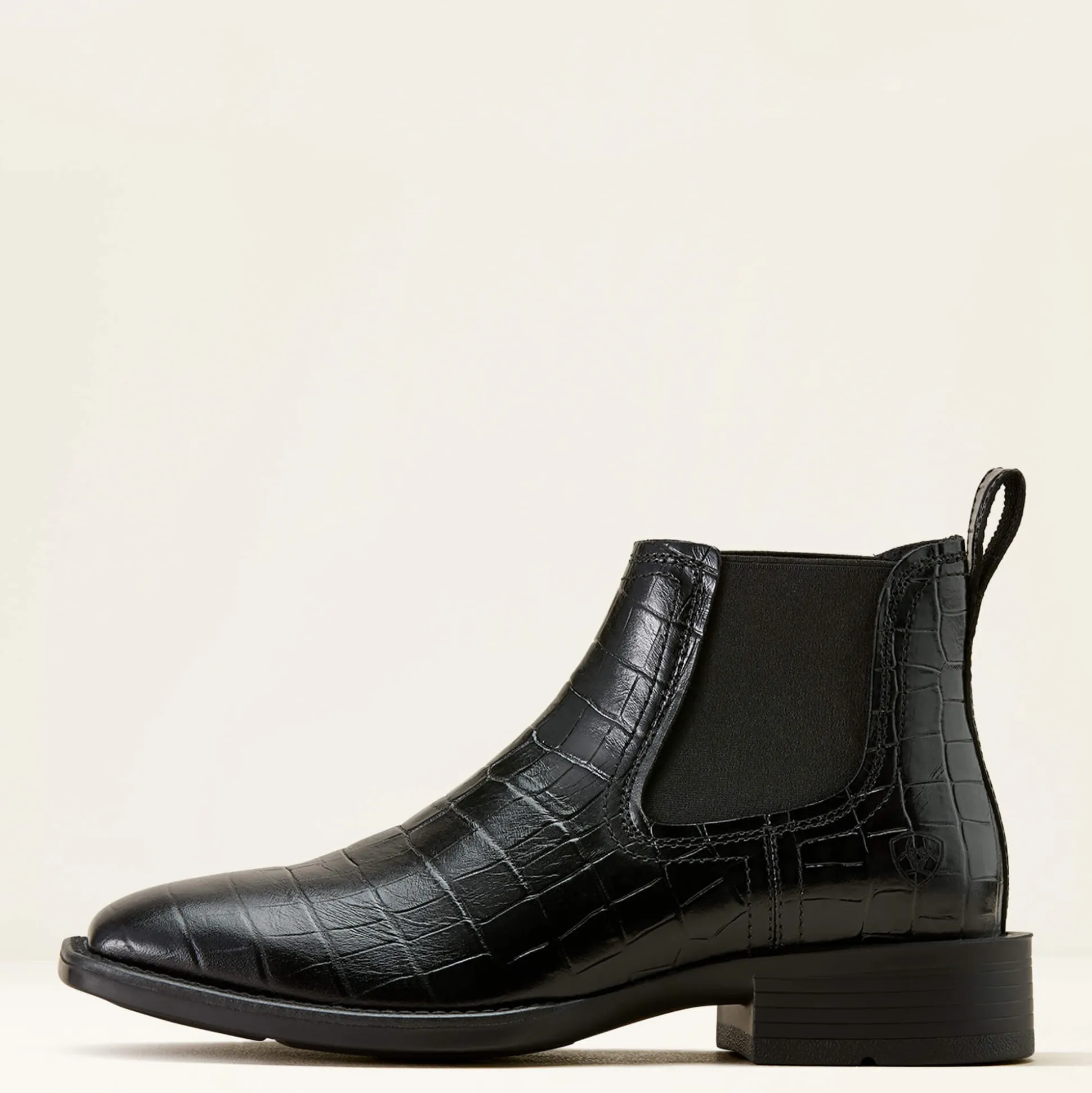 Booker Chelsea Wide Square Toe Western Boot