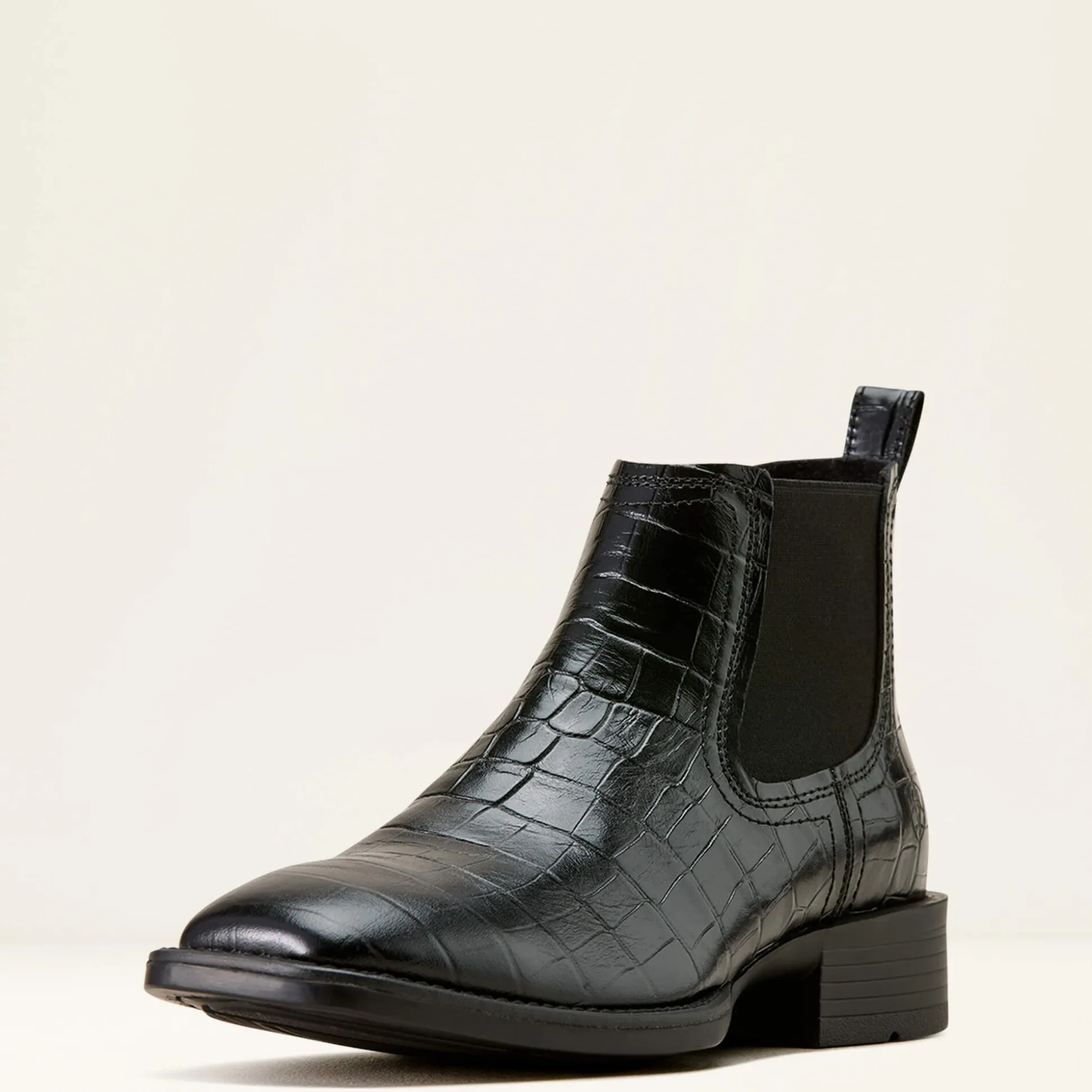 Booker Chelsea Wide Square Toe Western Boot