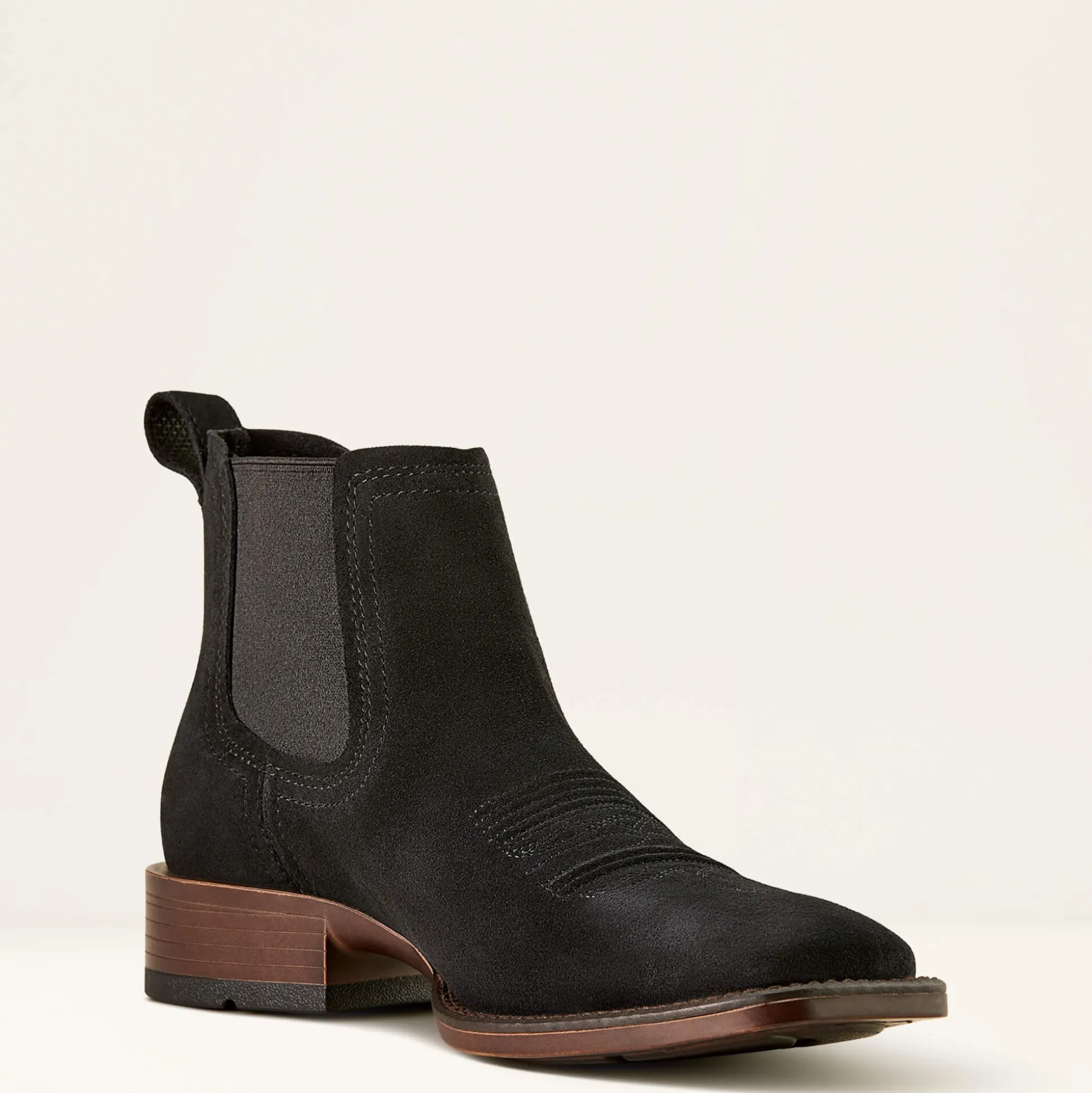 Booker Chelsea Wide Square Toe Western Boot