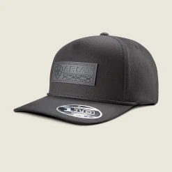 Boot Stitch Faux Leather Patch Cap