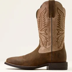 Brush Creek Wide Square Toe Cowboy Boot