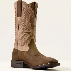 Brush Creek Wide Square Toe Cowboy Boot