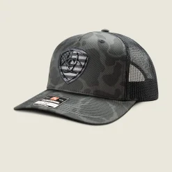 Camo Embroidery Shield Cap