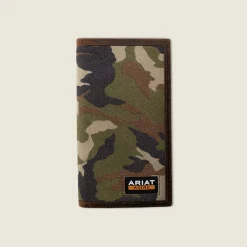 Camo Inlay Checkbook Wallet