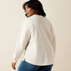 Canvas Oversized Long Sleeve T-Shirt