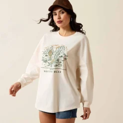 Canvas Oversized Long Sleeve T-Shirt