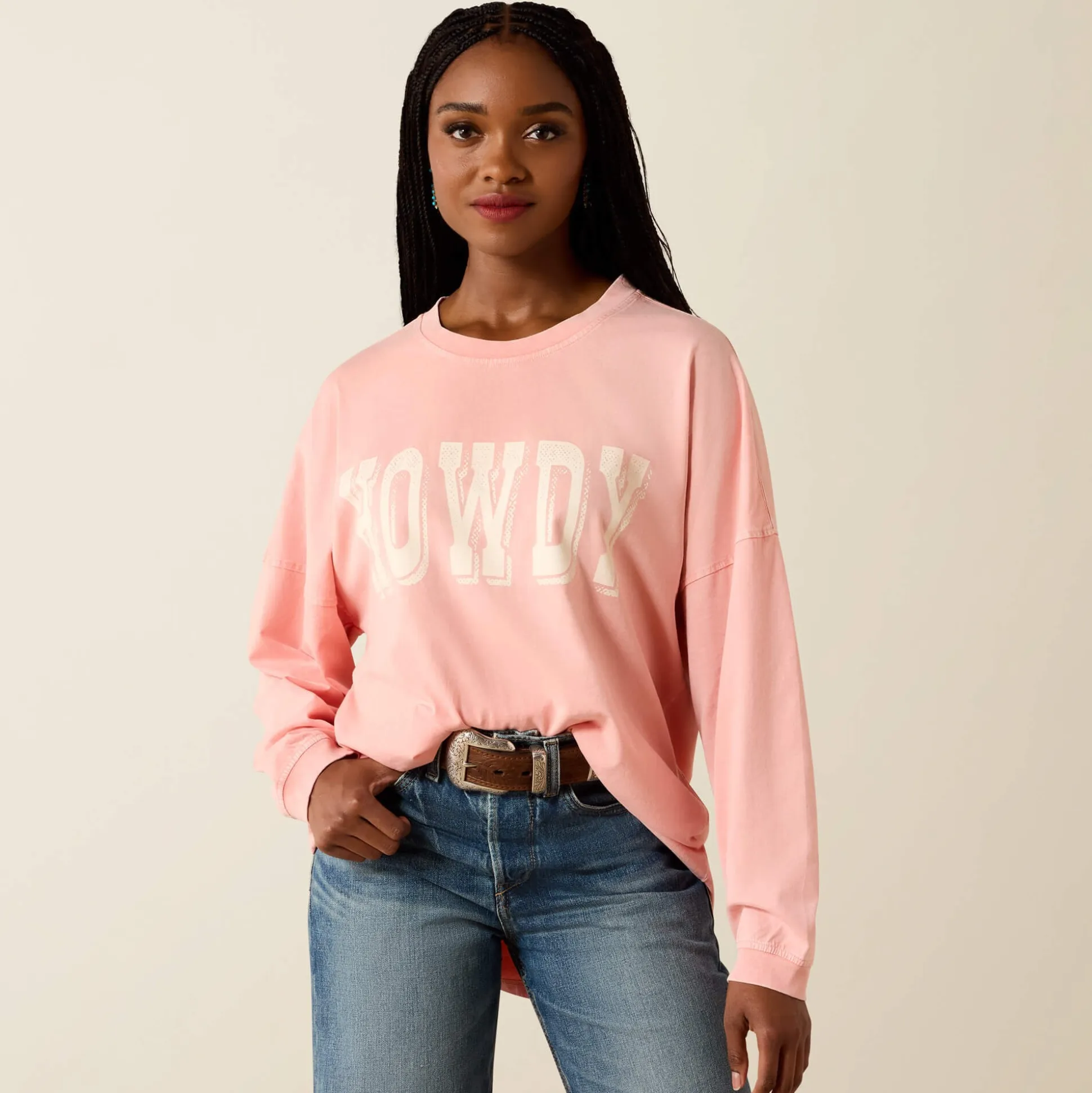 Canvas Oversized Long Sleeve T-Shirt