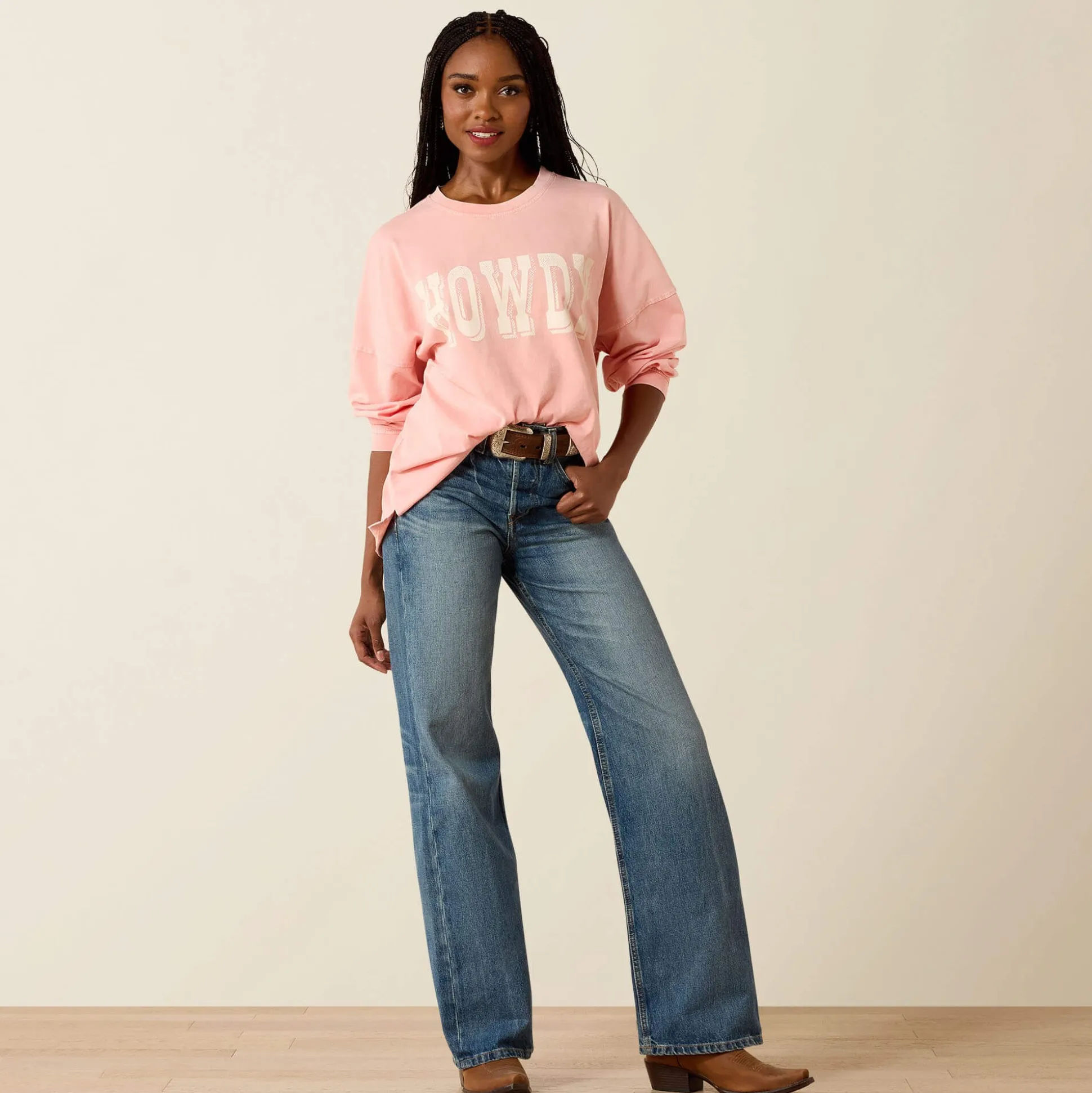 Canvas Oversized Long Sleeve T-Shirt