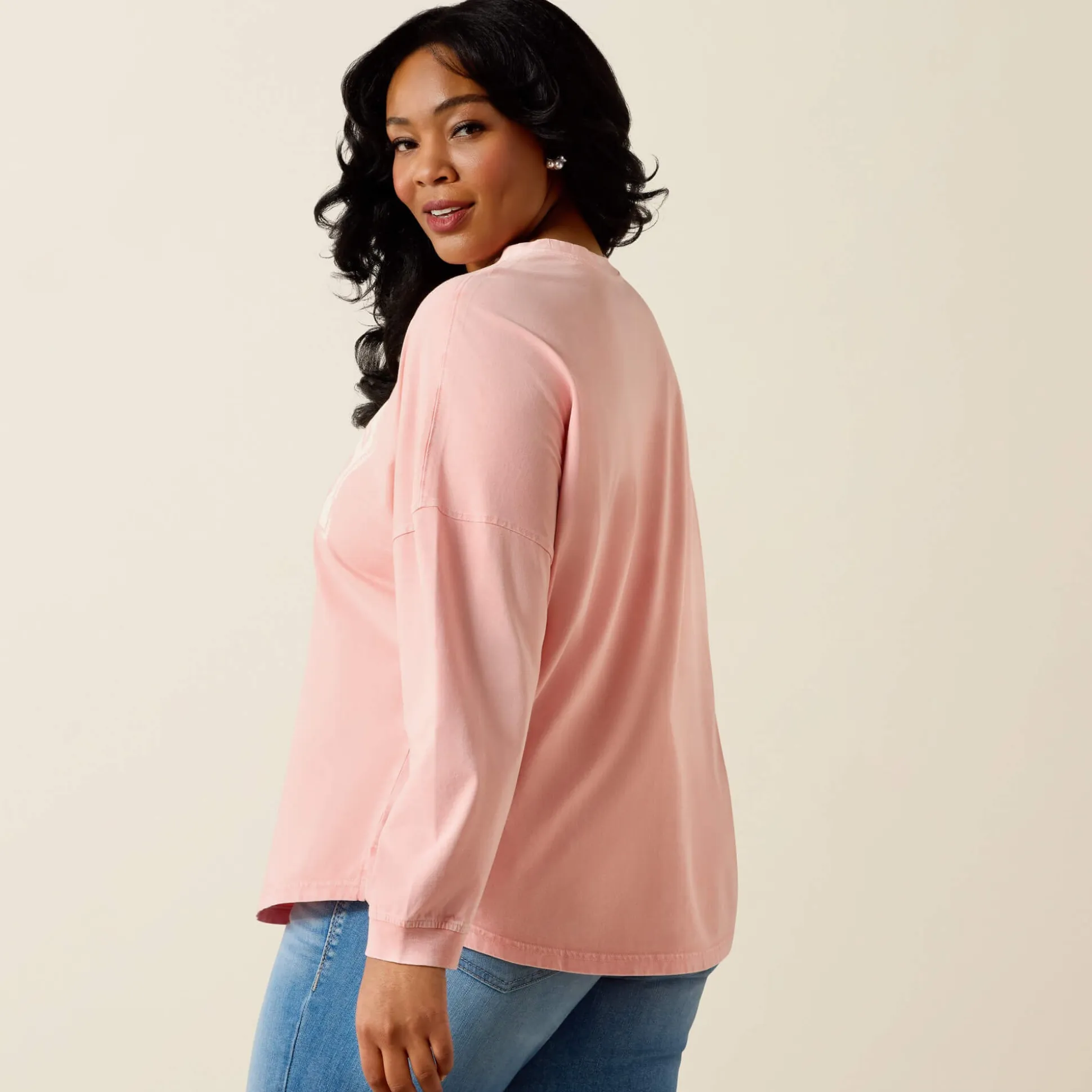 Canvas Oversized Long Sleeve T-Shirt