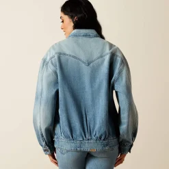 Cheyenne Denim Bomber Jacket