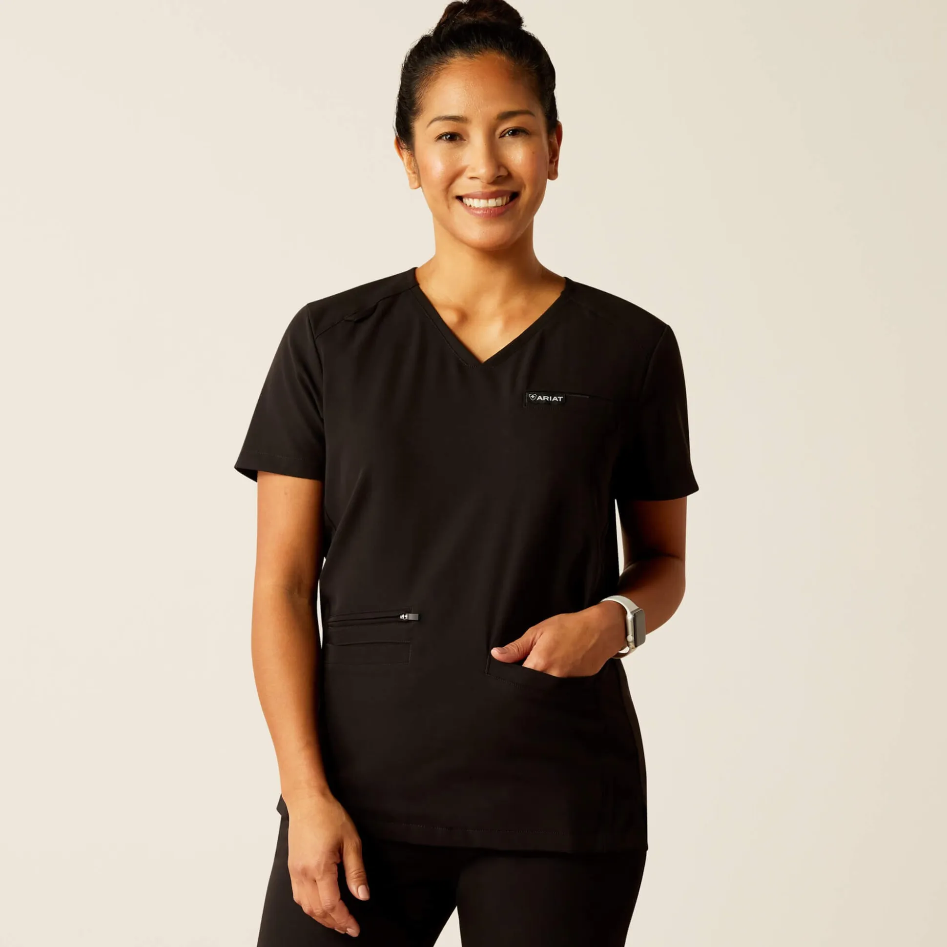 Clara 6 Pocket Scrub Top