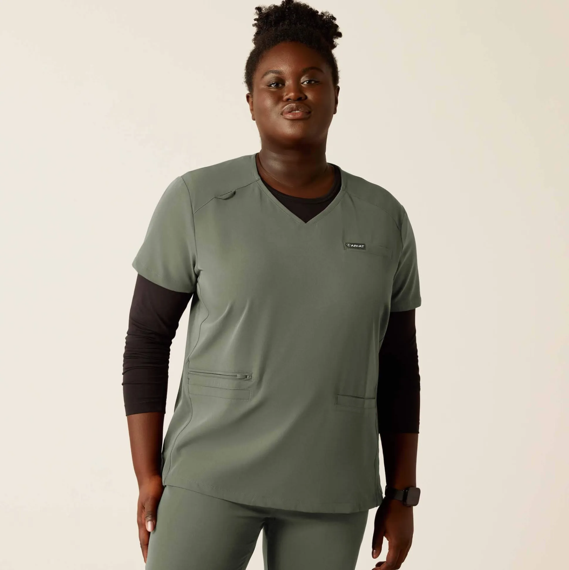 Clara 6 Pocket Scrub Top