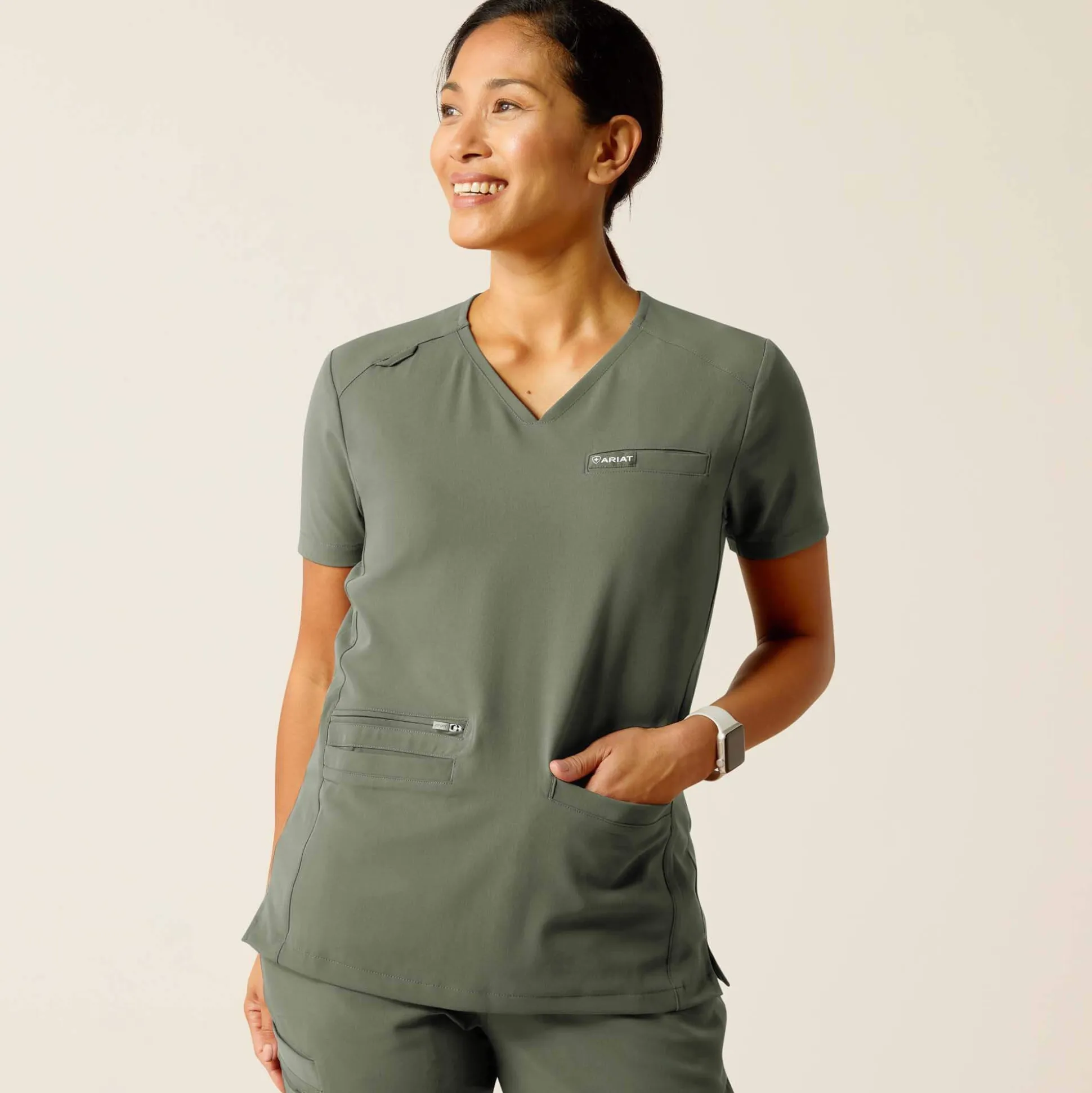 Clara 6 Pocket Scrub Top
