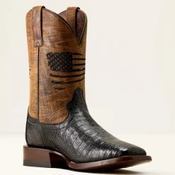 Classic Patriot Wide Square Toe Western Boot