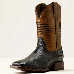 Classic Patriot Wide Square Toe Western Boot