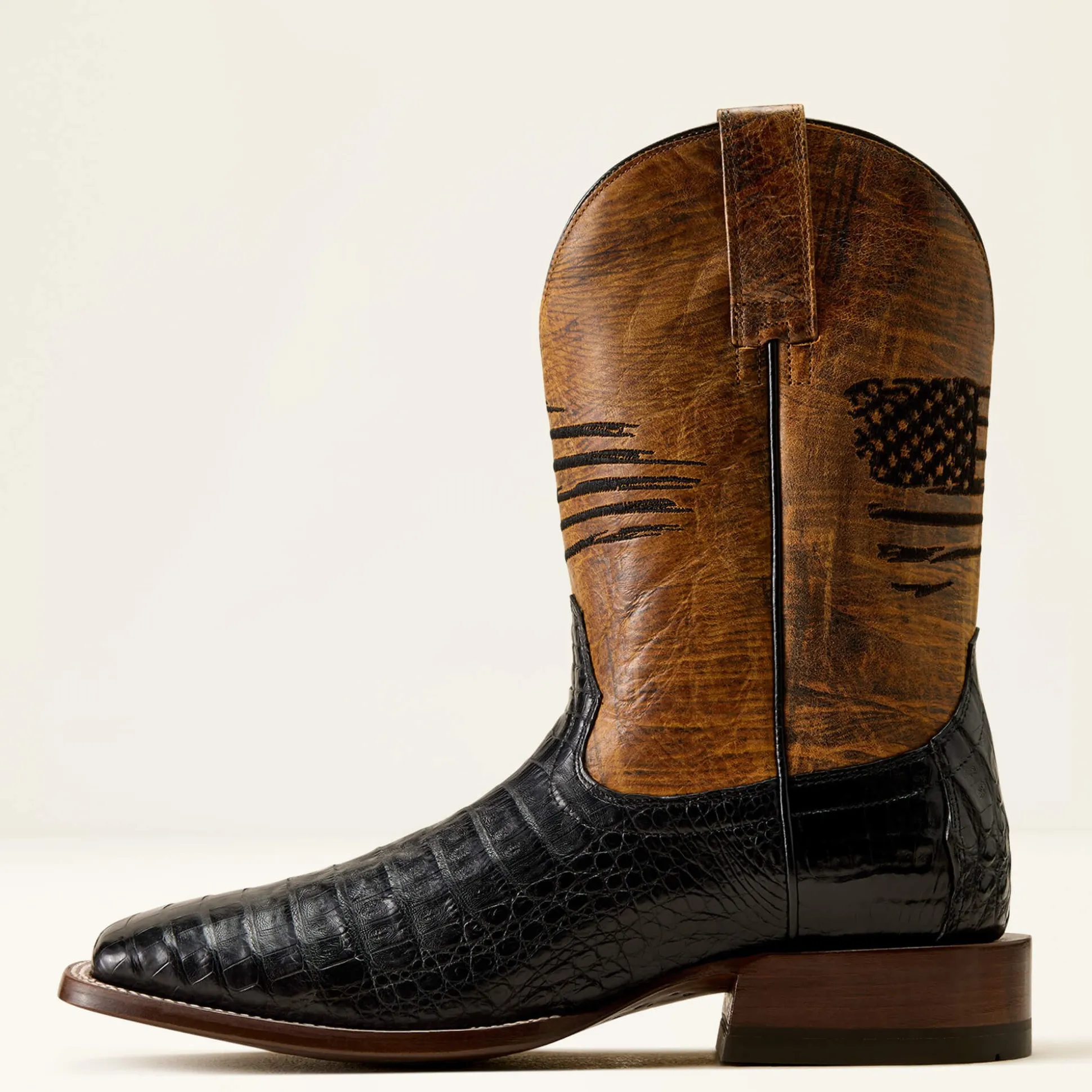 Classic Patriot Wide Square Toe Western Boot