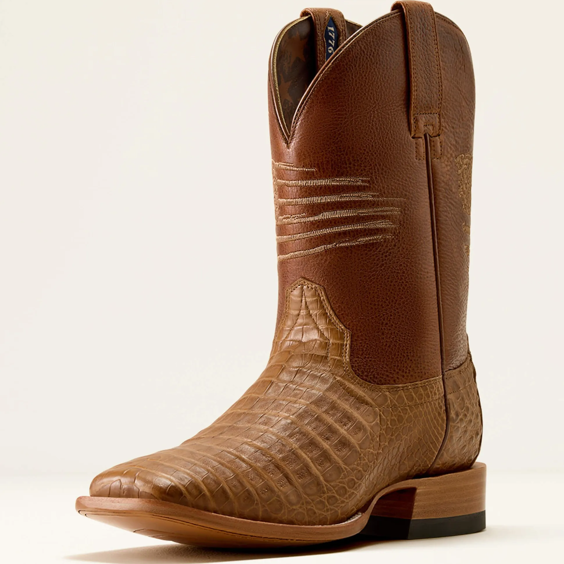 Classic Patriot Wide Square Toe Western Boot